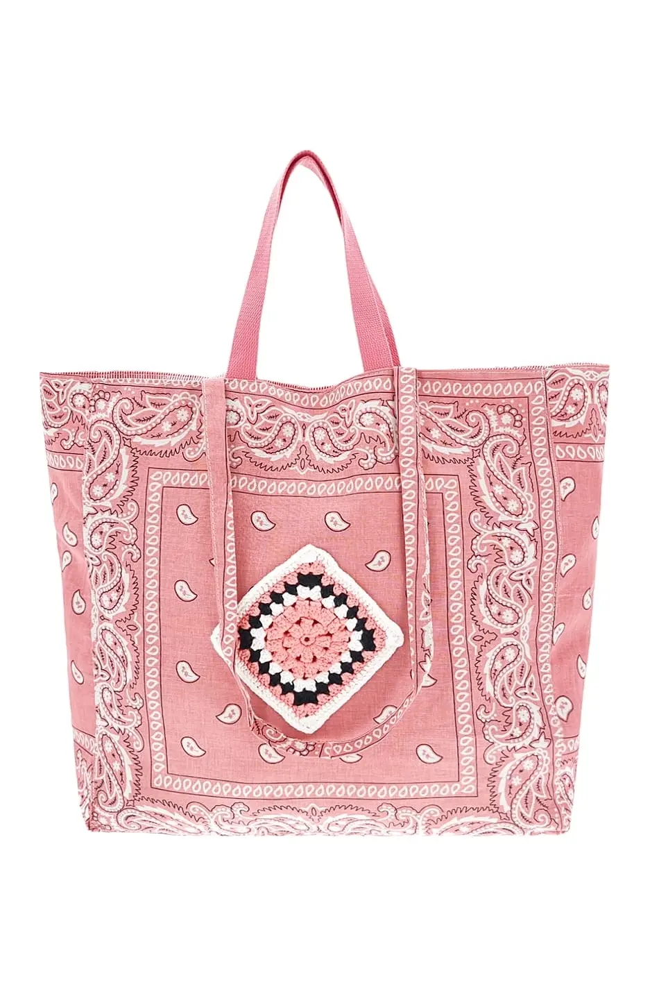 Módní dámská shopperka růžová 4NL1P