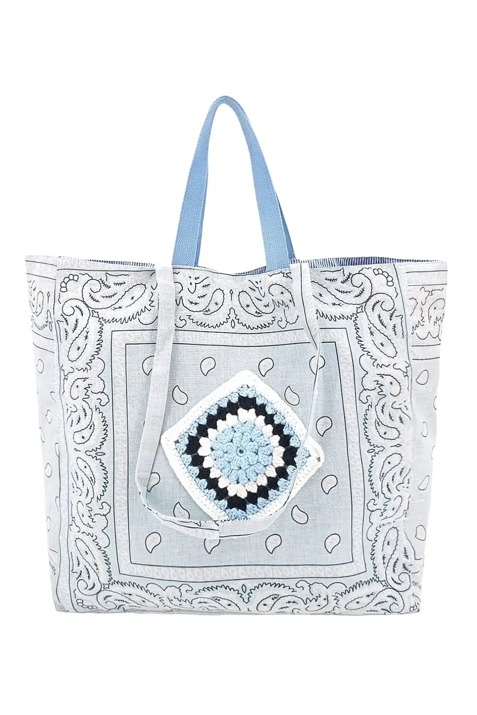 Módní světle modrá dámská shopperka DUPXP