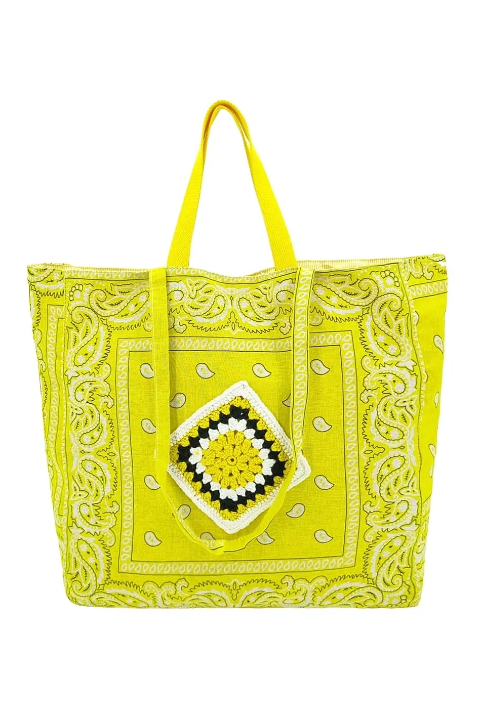 Komfortní žlutá dámská shopperka 6WYSZ