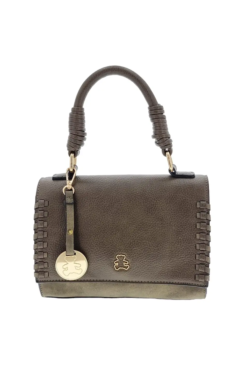 Módní dámská kabelka khaki D3071