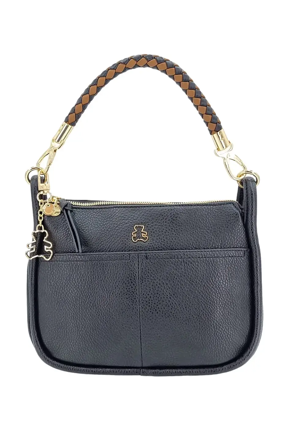 Komfortní černá dámská malá kabelka 982WB