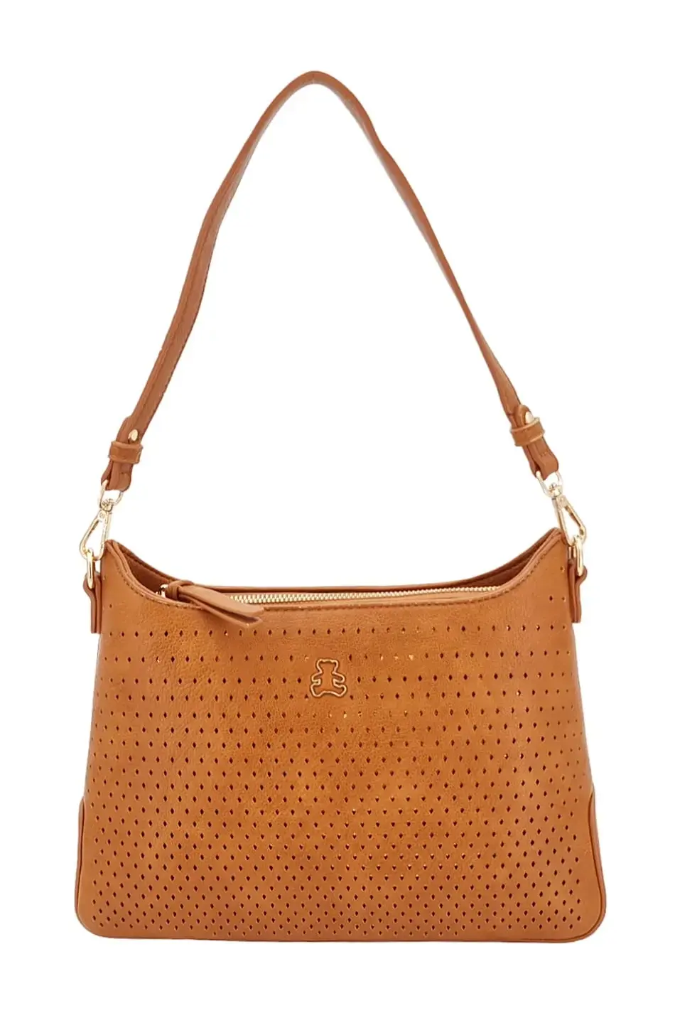 Módní hnědá dámská malá kabelka K9KAU