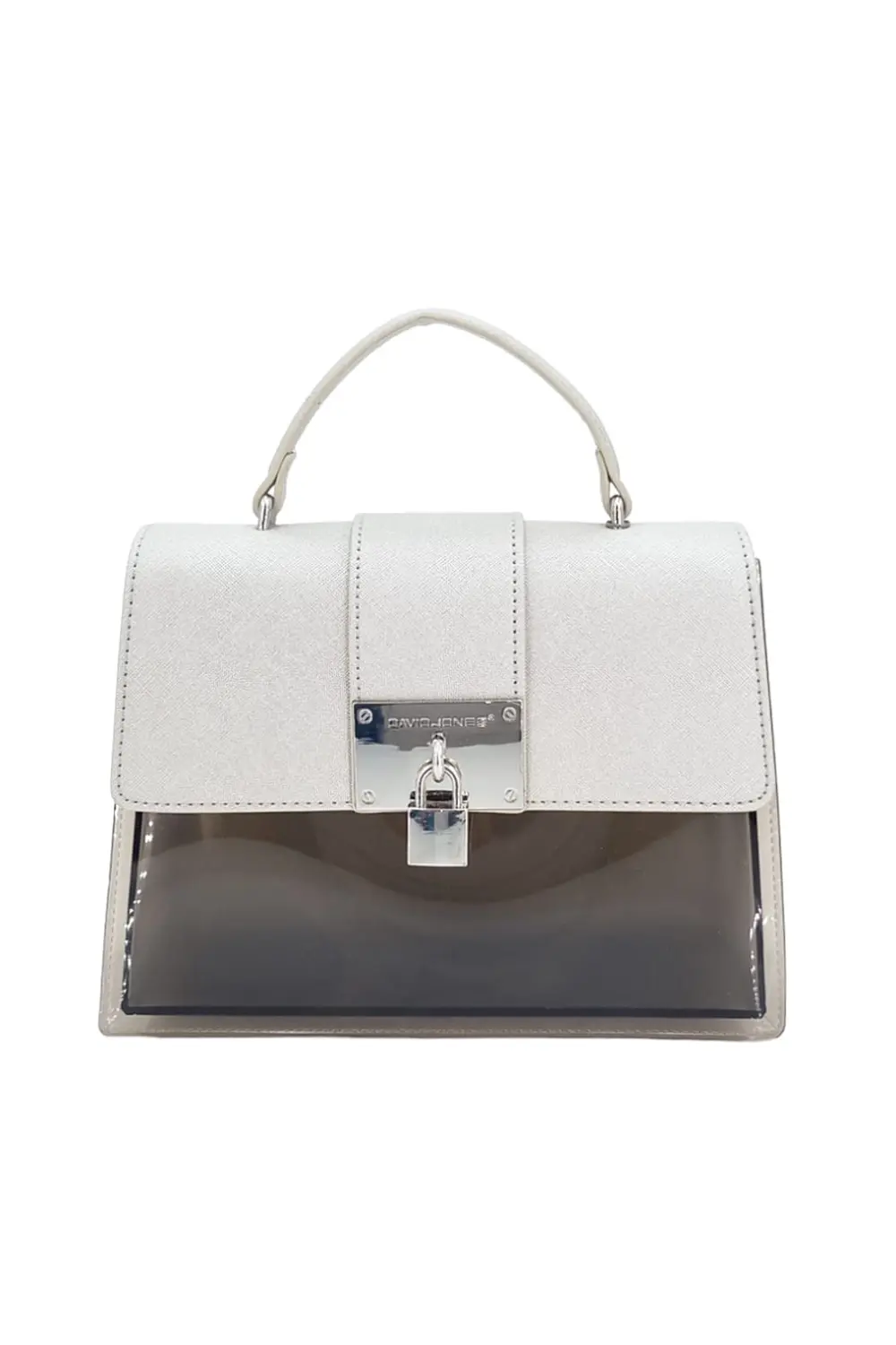 Komfortní stříbná dámská kabelka TEYDT