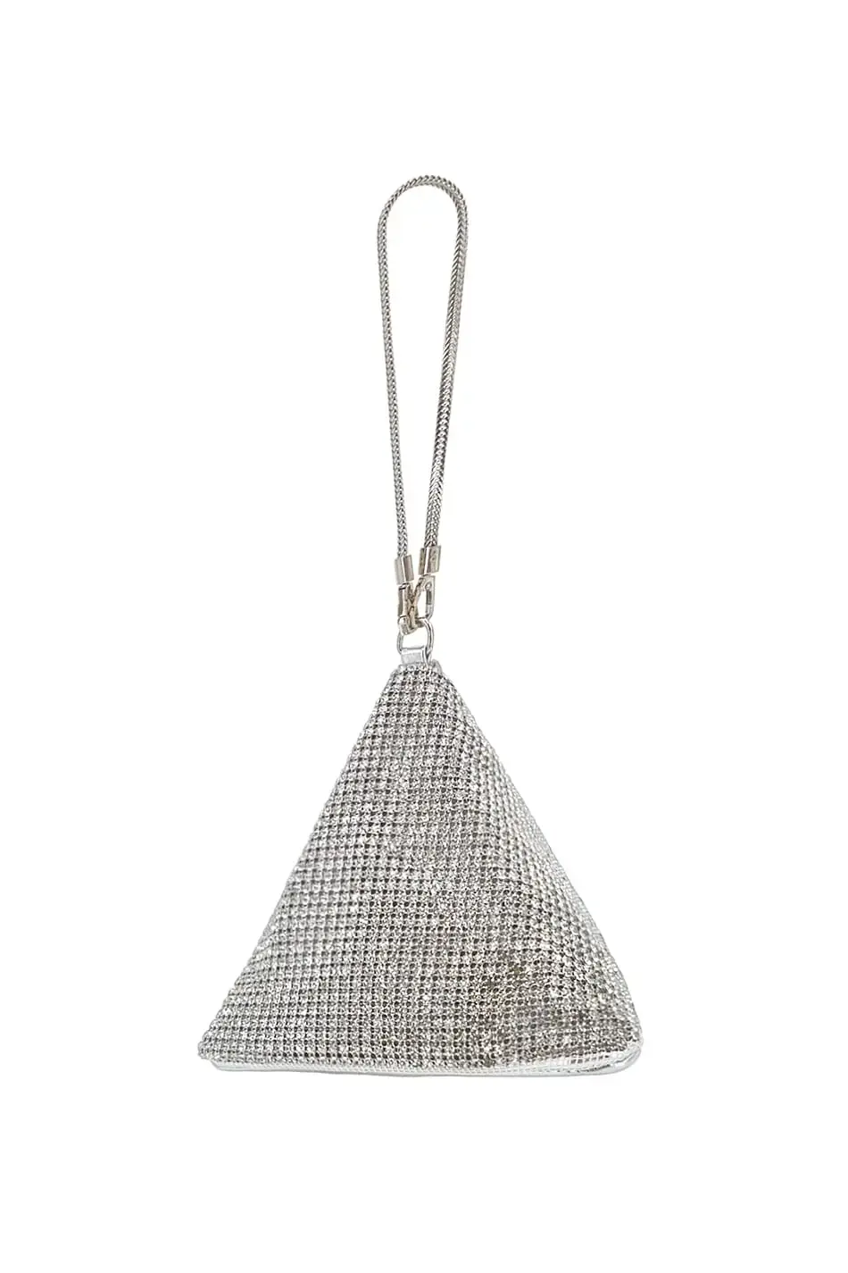 Komfortní dámská slavnostní kabelka stříbná R5ZNV