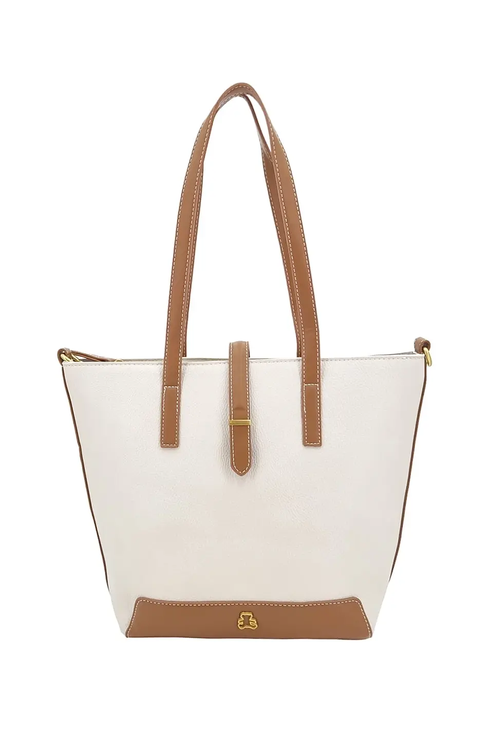 Komfortní krémová dámská shopperka FKFJ1