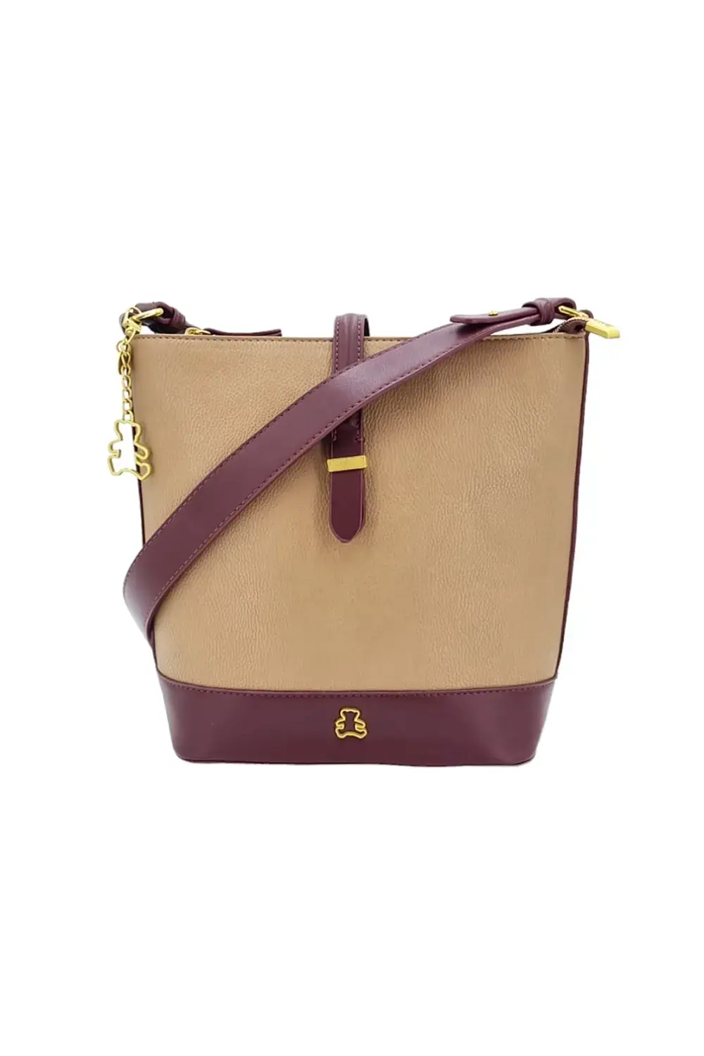 Komfortní dámská malá kabelka béžová UDS2O