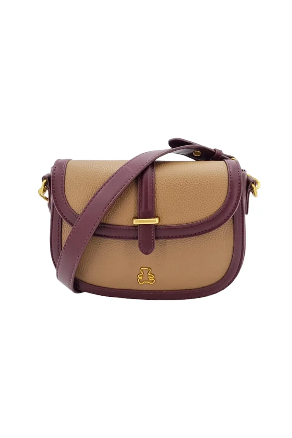 Exkluzívní dámská malá kabelka béžová AOI8R