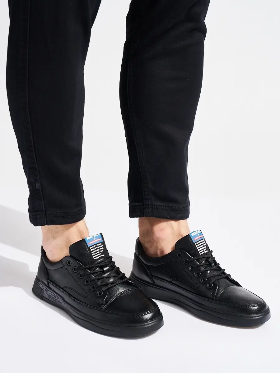 Stylové pánské černé tenisky