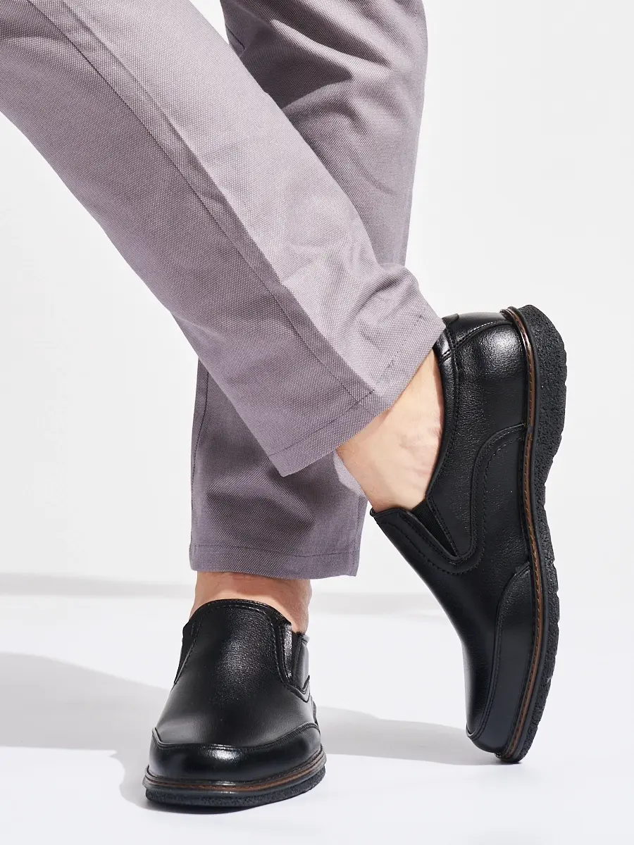 Stylové pánské černé polobotky