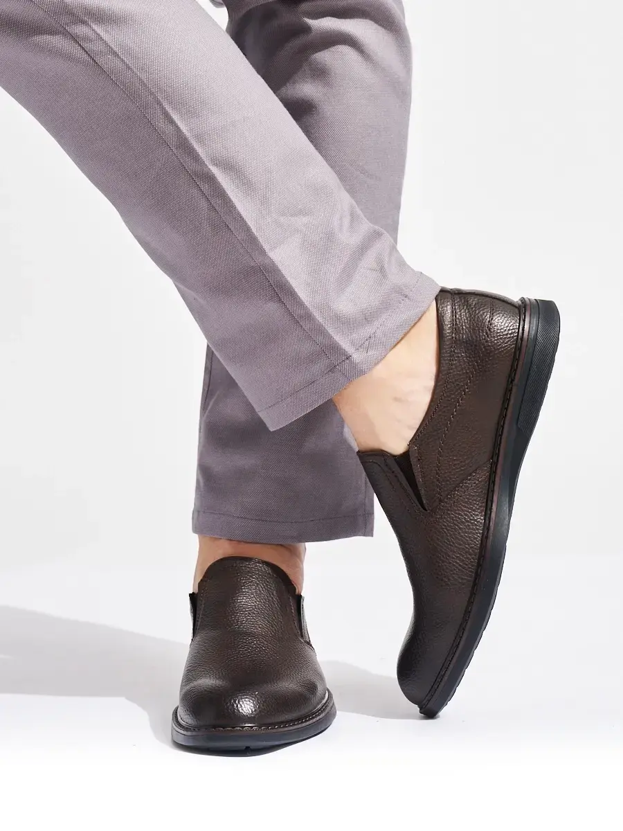 Klasické hnědé polobotky pánské