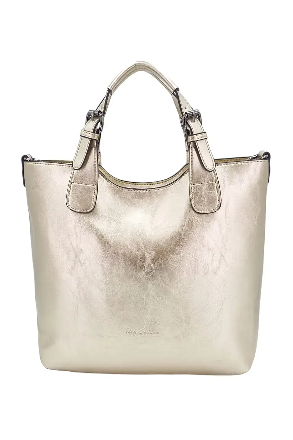 Módní zlatá dámská kabelka 2QAAG