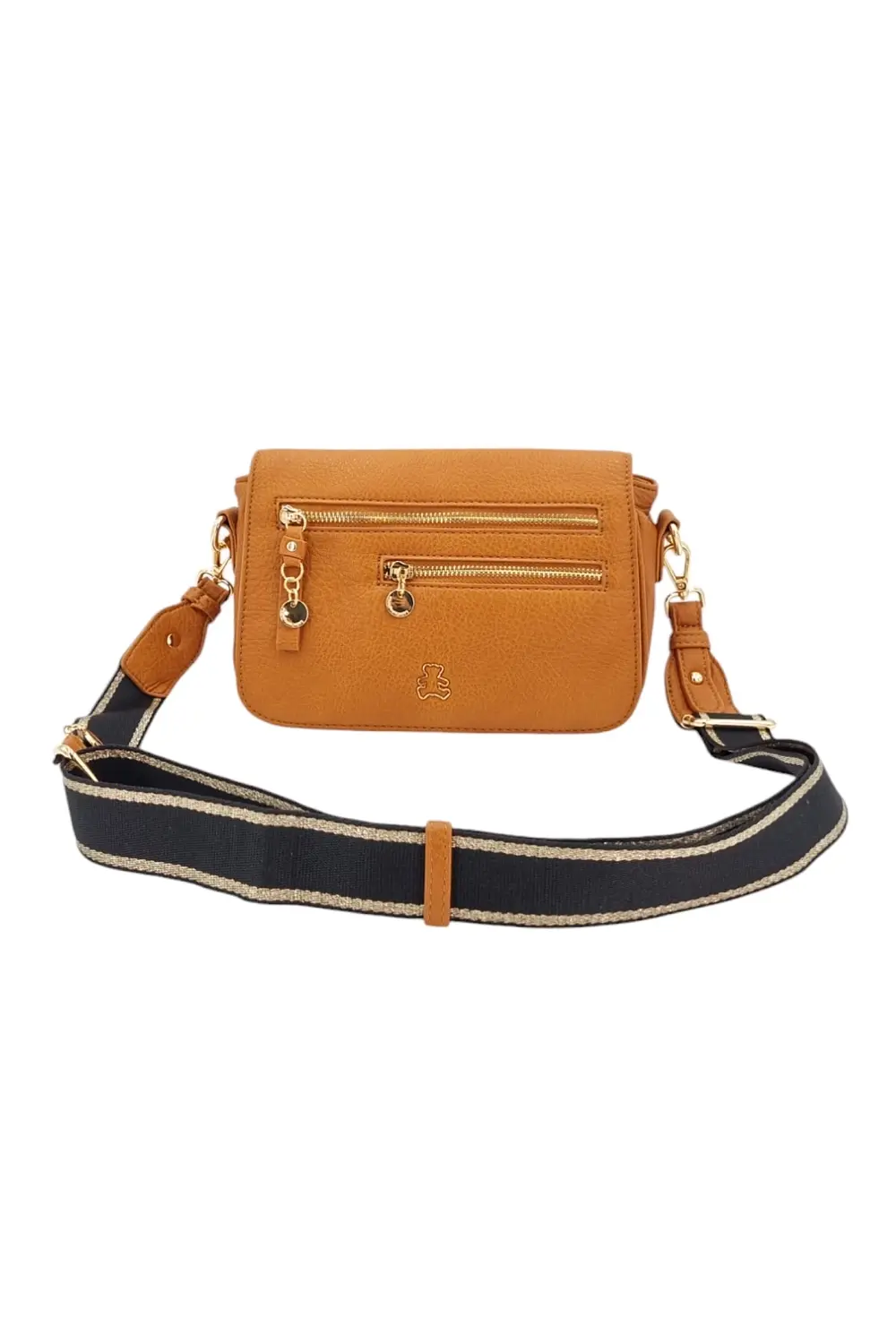 Trendy dámská malá kabelka hnědá 7DO43