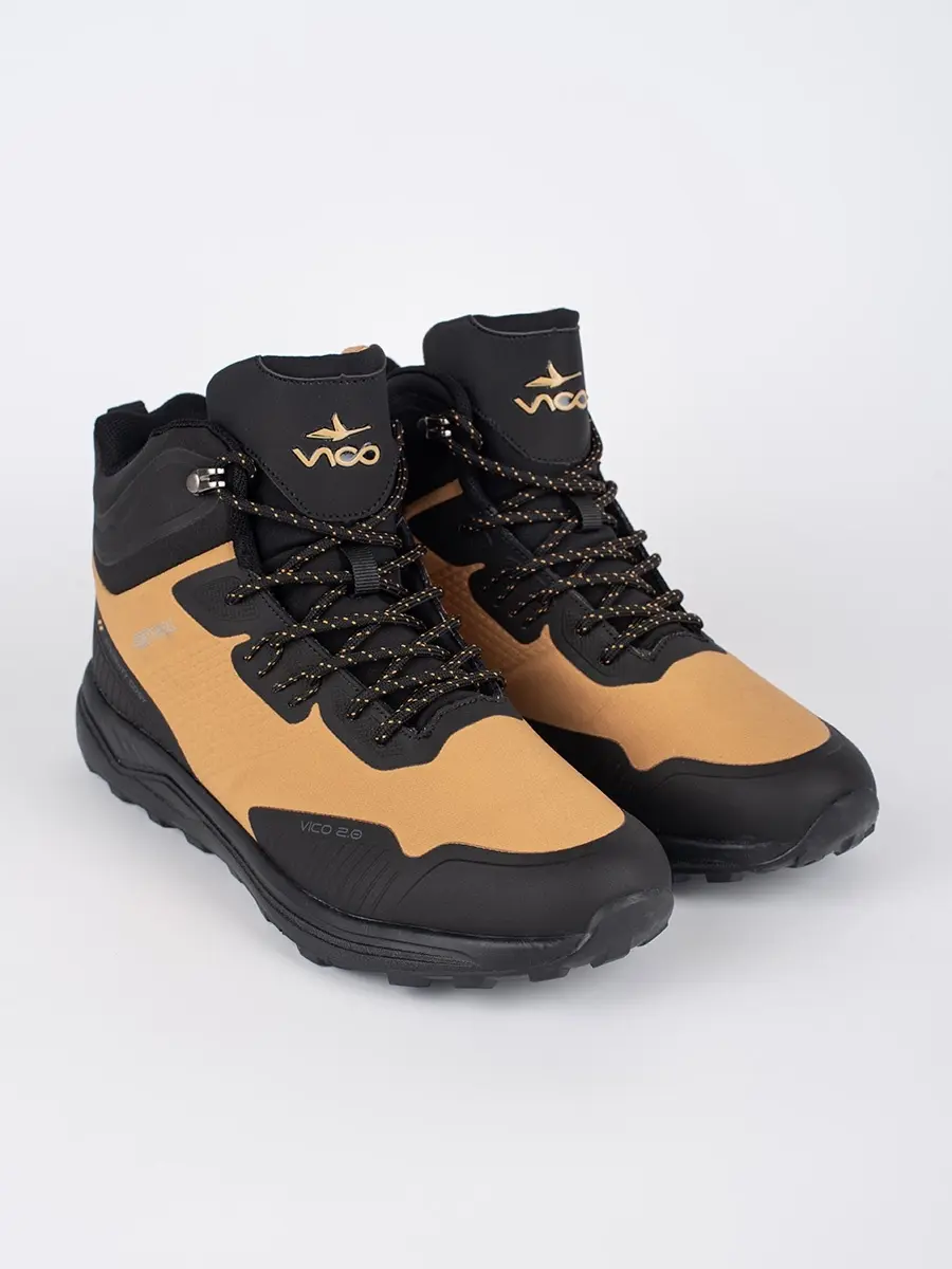 Komfortní pánské trekové boty hnědé