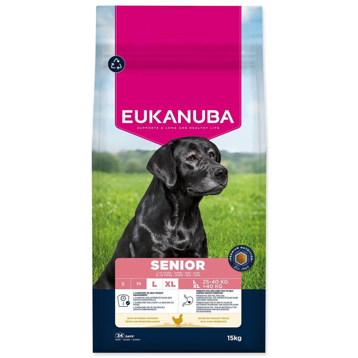 Eukanuba Premium Nutrition Senior Large & Giant Breed Chicken - 15 kg