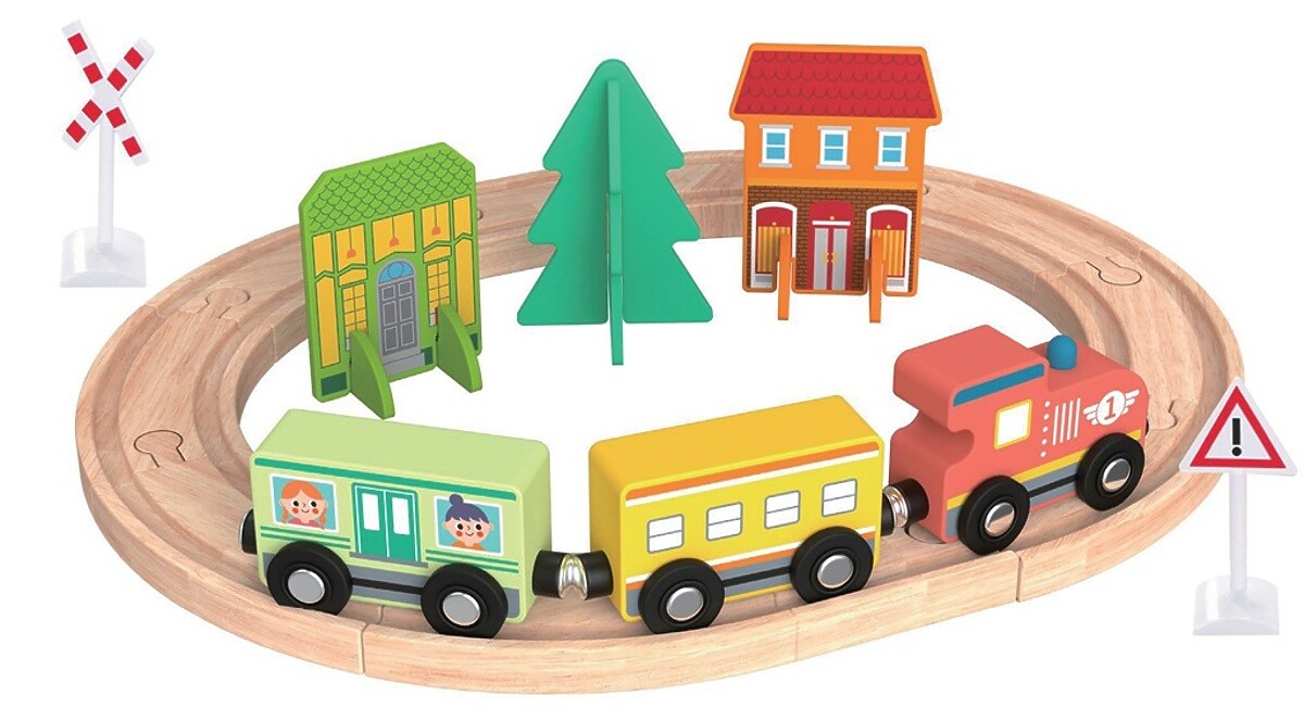2Kids Toys Moje první vláčkodráha Město