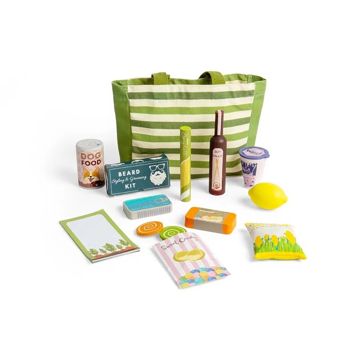 Ourbaby Bigjigs Nákupní taška s nákupem