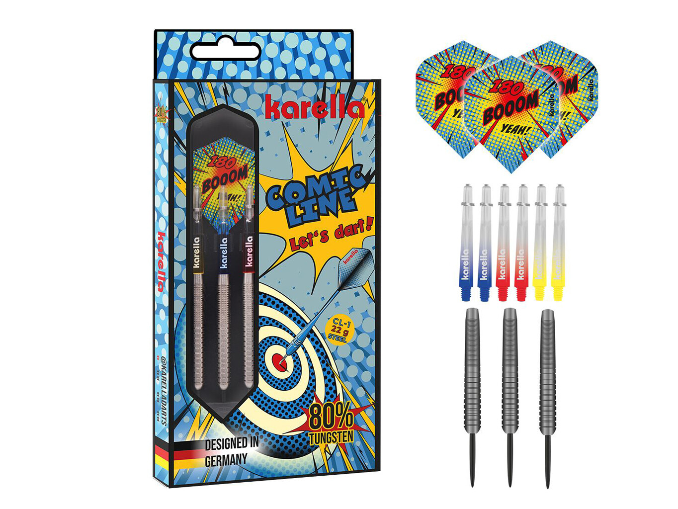 Šipky Karella Comic Line CL-1 22g steel