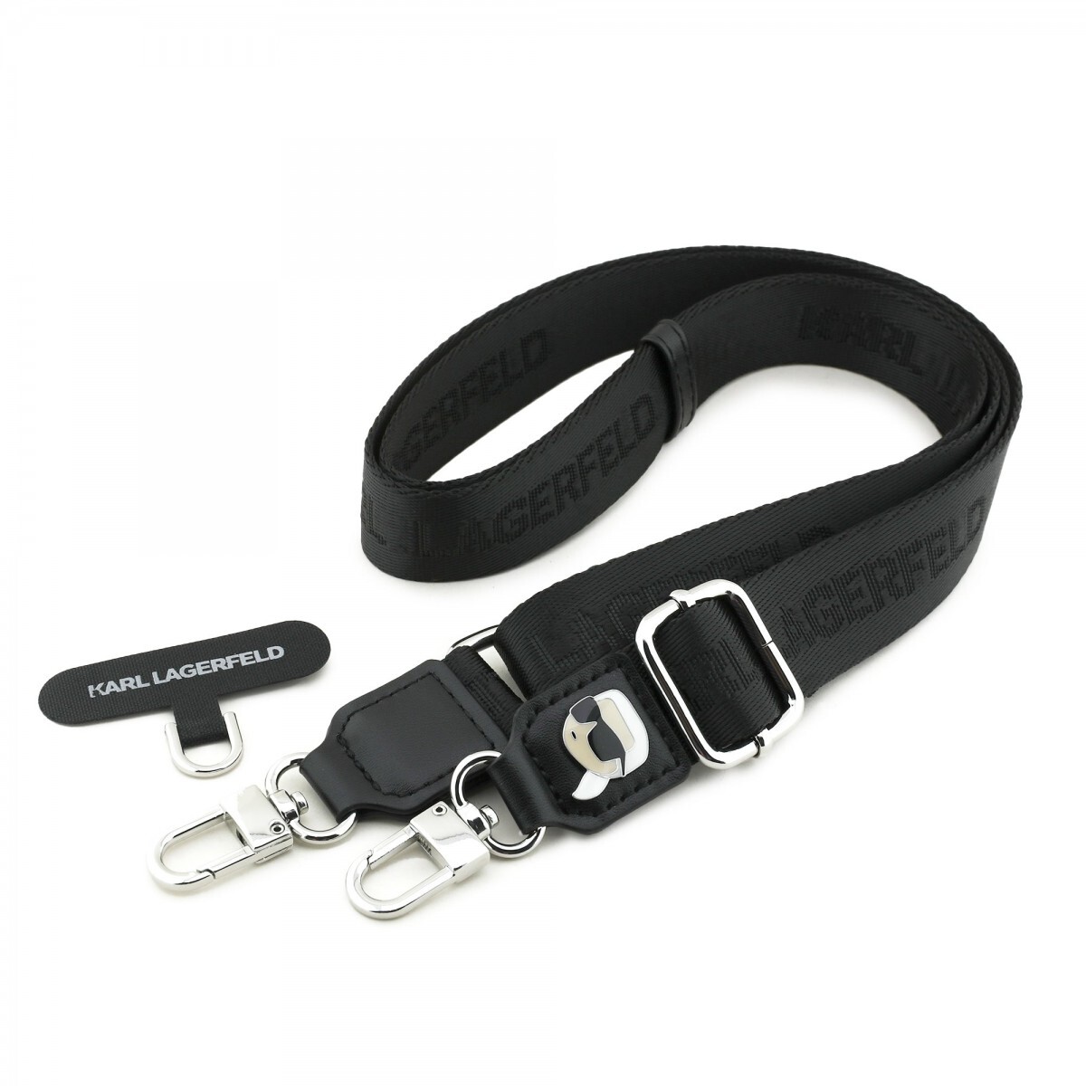 Popruh Karl Lagerfeld Universal Crossbody Karl Patch Black