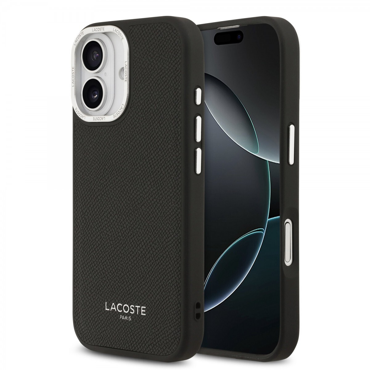 Zadní kryt Lacoste PU Leather Champs Elysees MagSafe pro iPhone 17 Black
