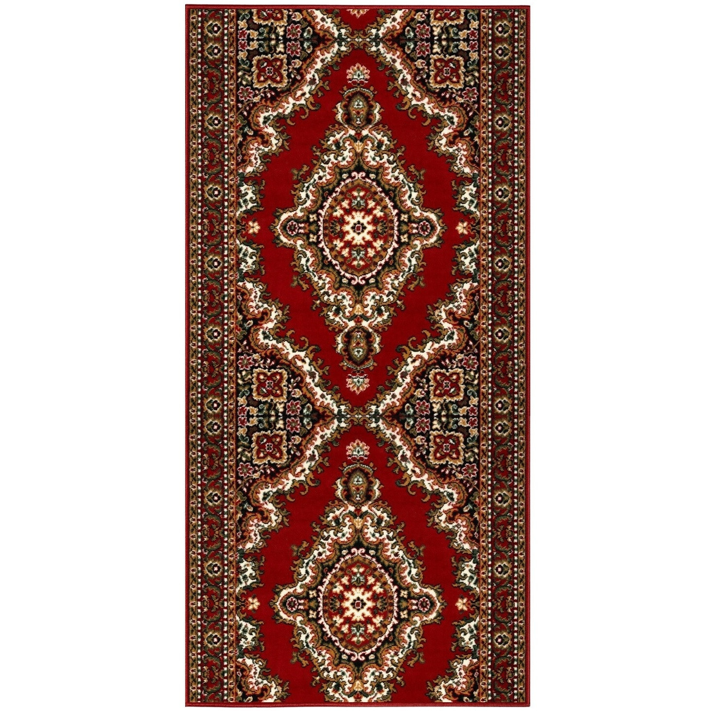 AKCE: 120x80 cm Běhoun na míru TEHERAN T-102 red - obšitý ze všech stran, červená, chodba / předsíň, Alfa Carpets