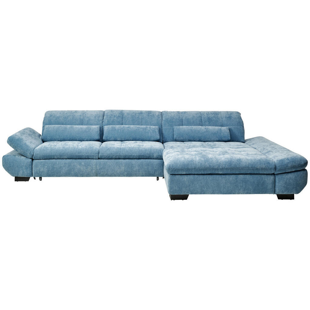 Xora ROHOVÁ SEDAČKA, textil, pastelově modrá