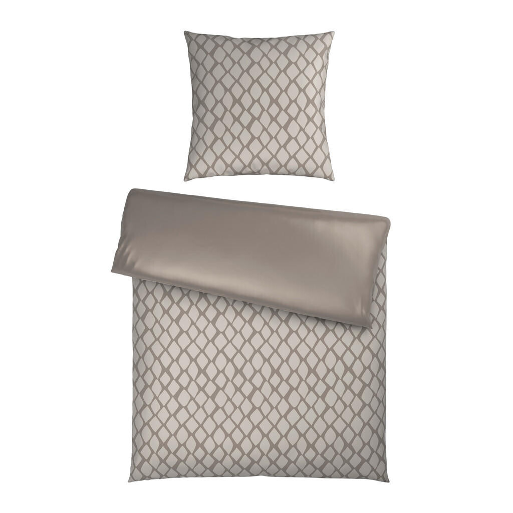 Dieter Knoll OBOUSTRANNÉ POVLEČENÍ, satén, barvy stříbra, bílá, 155/220 cm