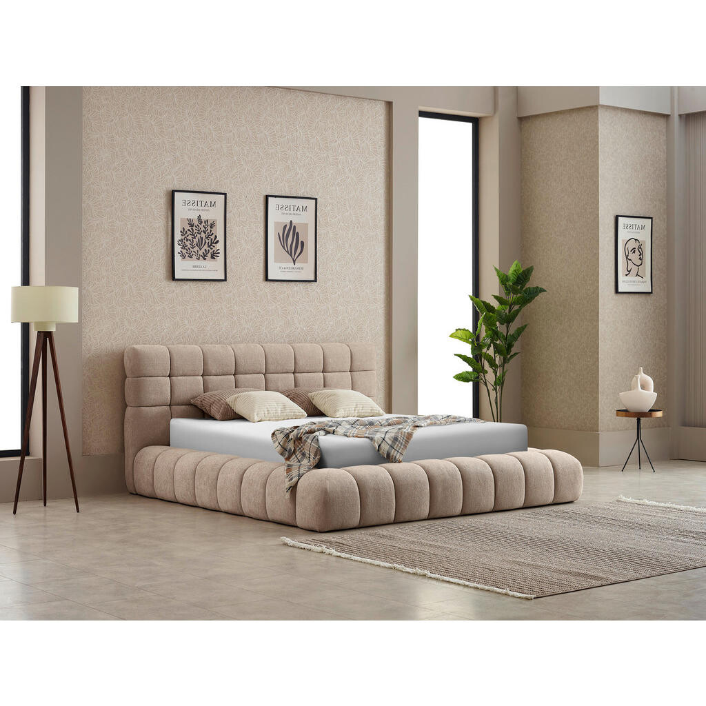 Livetastic ČALOUNĚNÁ POSTEL, 1800/200 cm, přírodní barvy