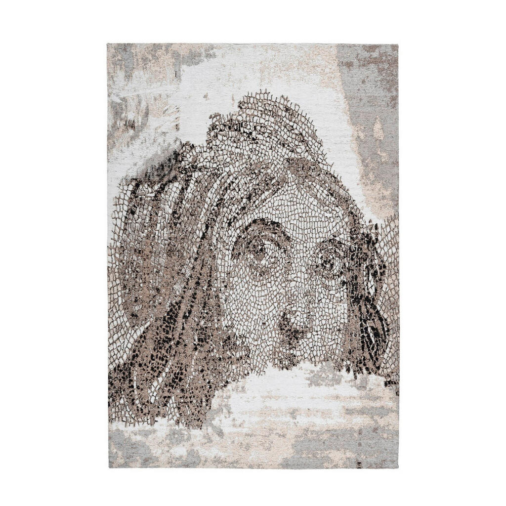 KOBEREC TKANÝ NA PLOCHO, 120/170 cm, šedohnědá
