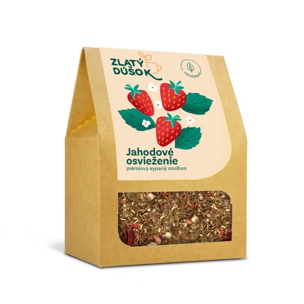Sypaný čaj Zlatý Doušek – Jahodové osvěžení 80 g
