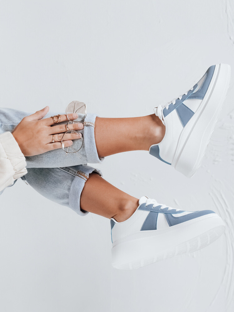 Sneakersy damskie na platformie MODNIKKI niebieskie Dstreet