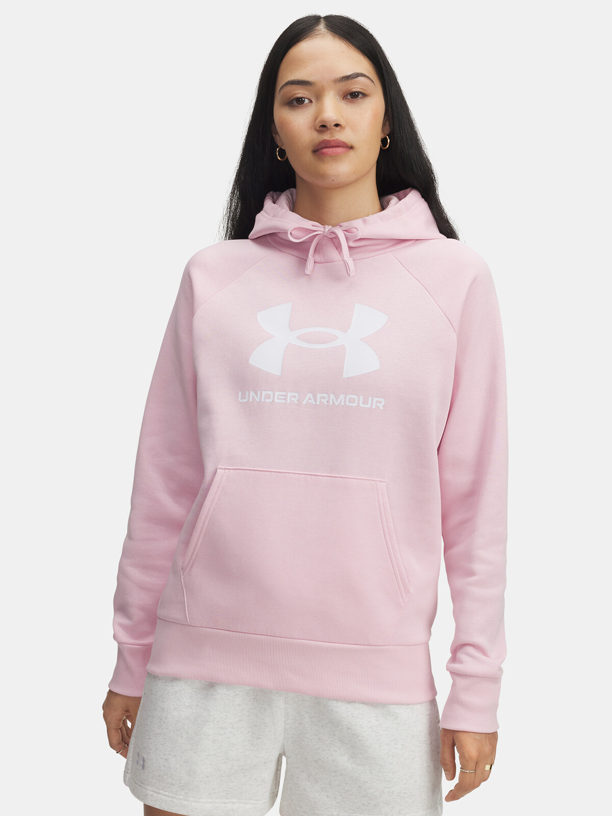 Dámská mikina Under Armour UA Rival Fleece Big Logo HD-PNK - Dámské