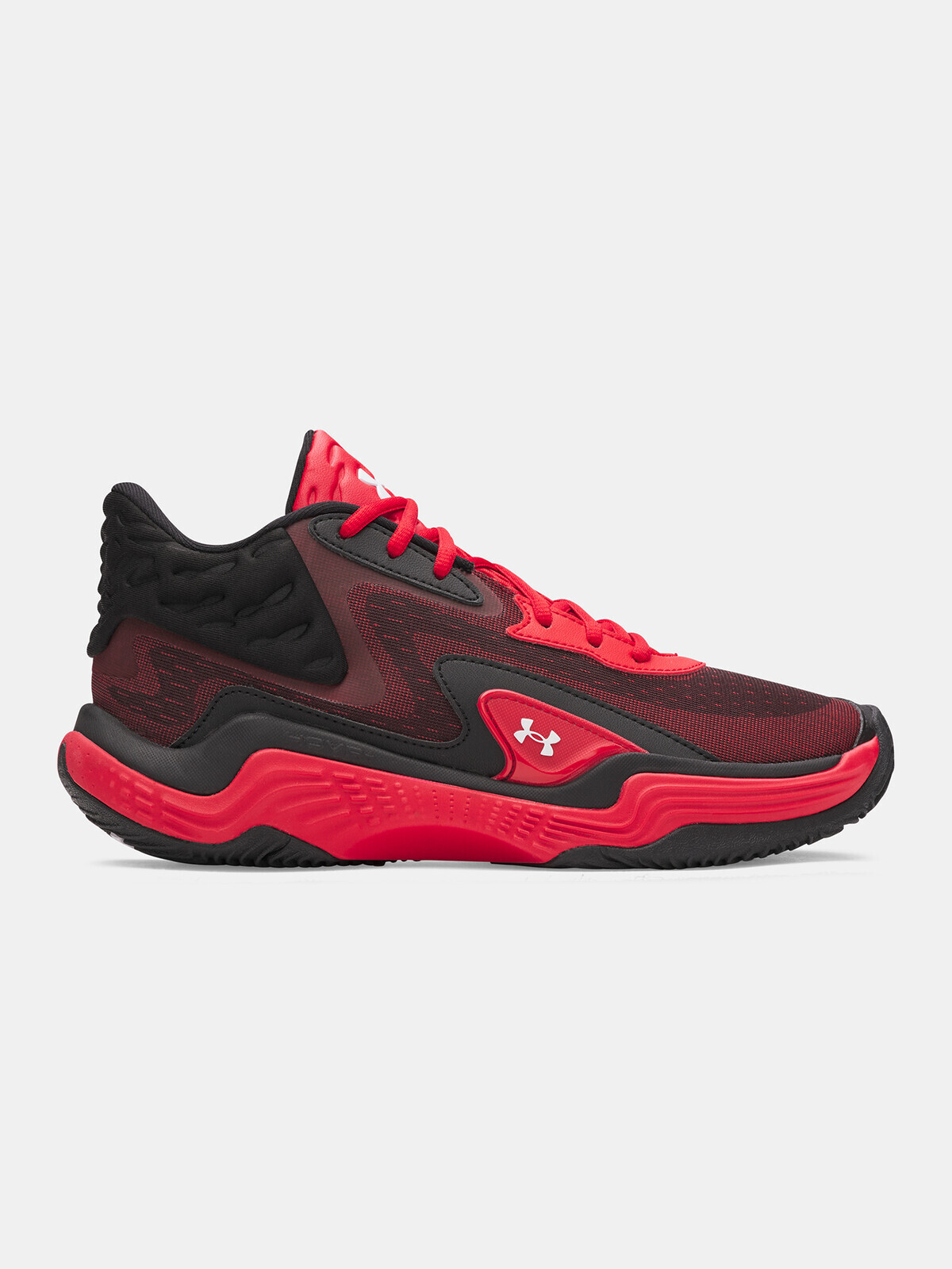 Unisexové boty Under Armour UA Spawn 7 Mid-RED - unisex