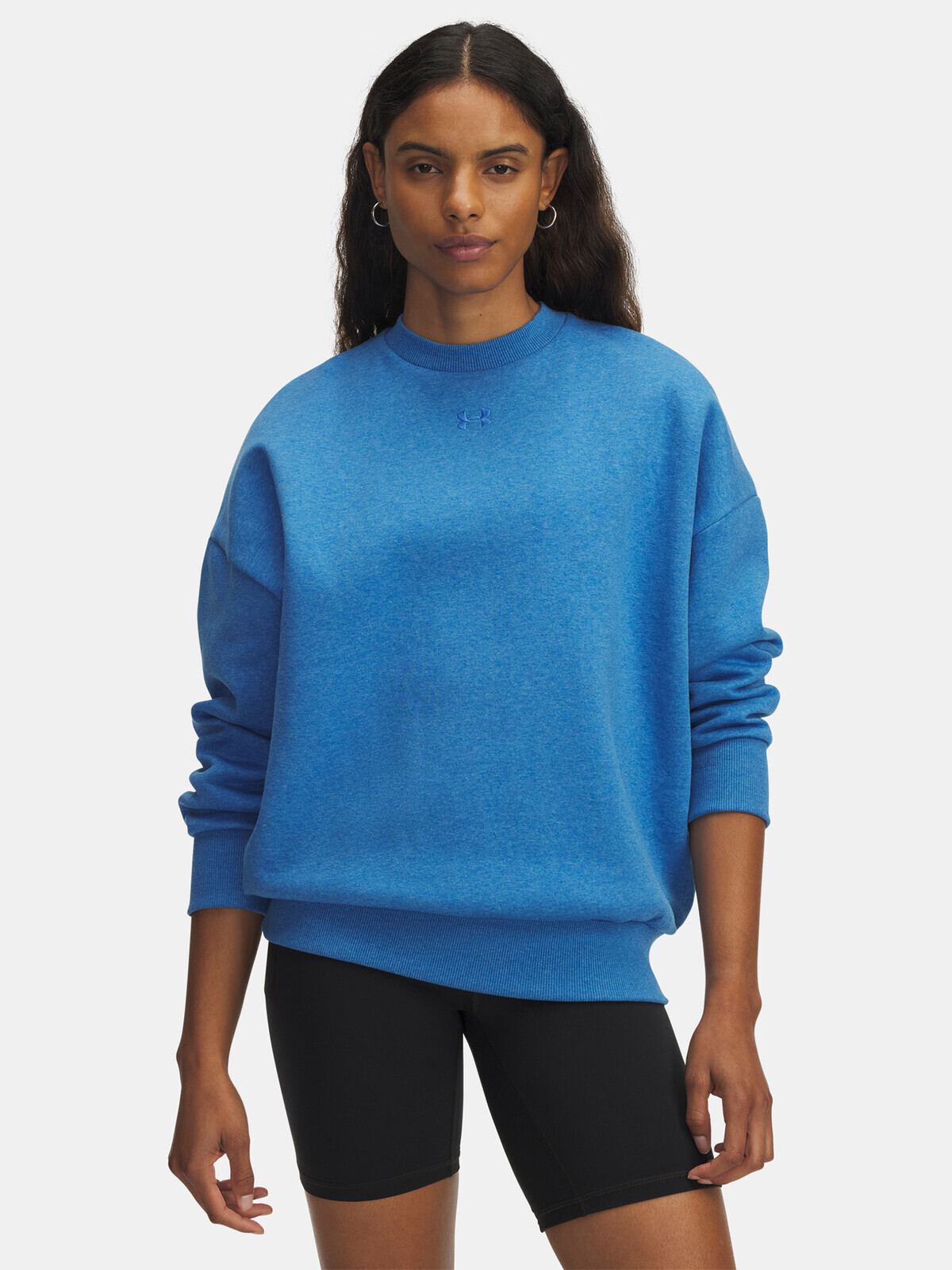Dámská mikina Under Armour UA Rival Fleece OS Crew-BLU - Dámské