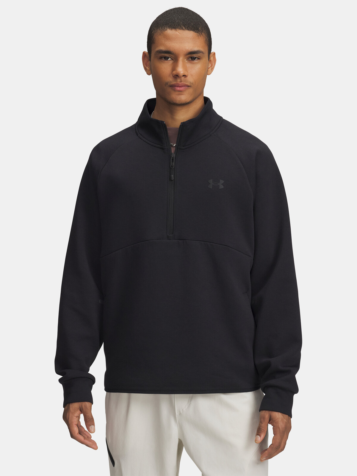 Pánská mikina Under Armour UA Unstoppable Flc Half Zip-BLK - Pánské