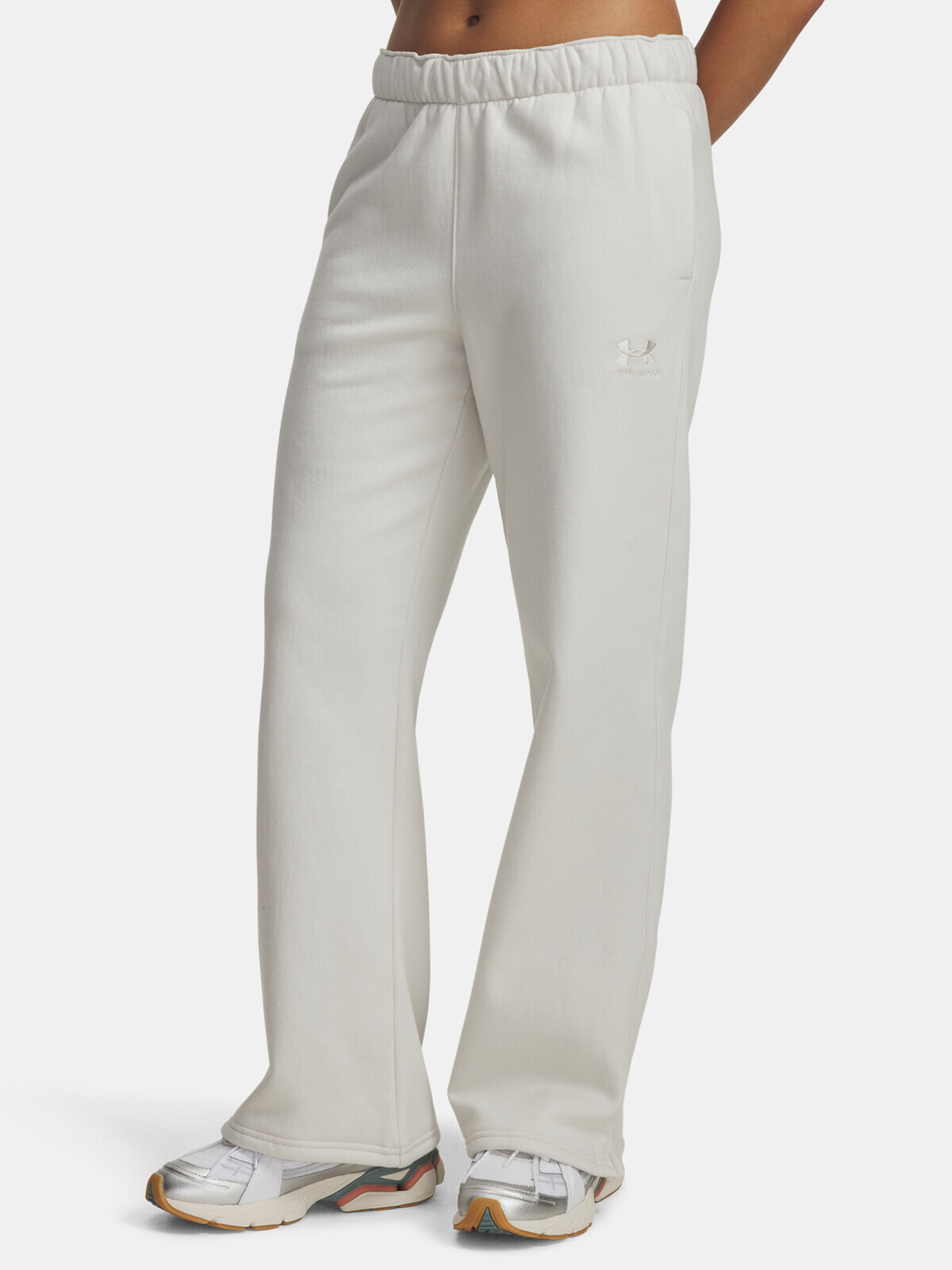 Dámské sportovní kalhoty Under Armour UA Icon Vida Flc Pant-WHT - Dámské