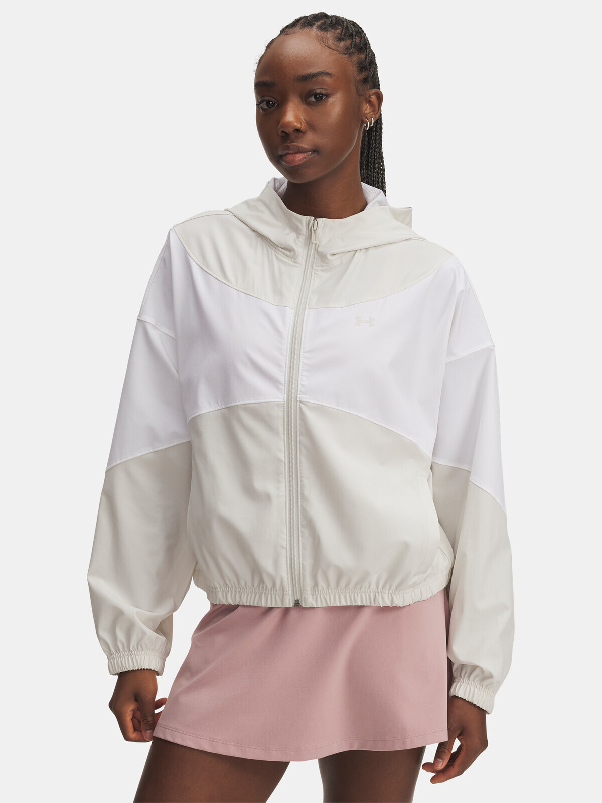 Dámská bunda Under Armour UA Rival Woven Jkt HD-WHT - Dámské