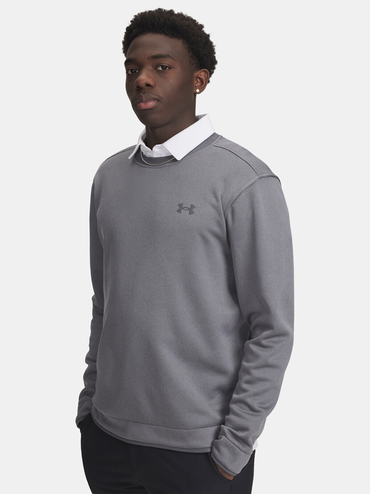Pánská mikina Under Armour UA M Sweater Fleece Crew-GRY - Pánské