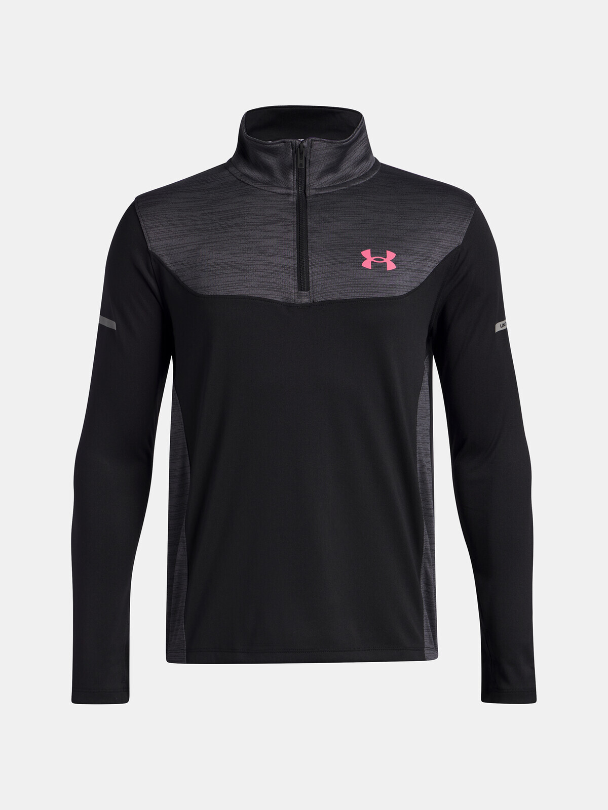 Chlapecké tričko Under Armour UA Tech Utility 1/4 Zip-BLK - Kluci