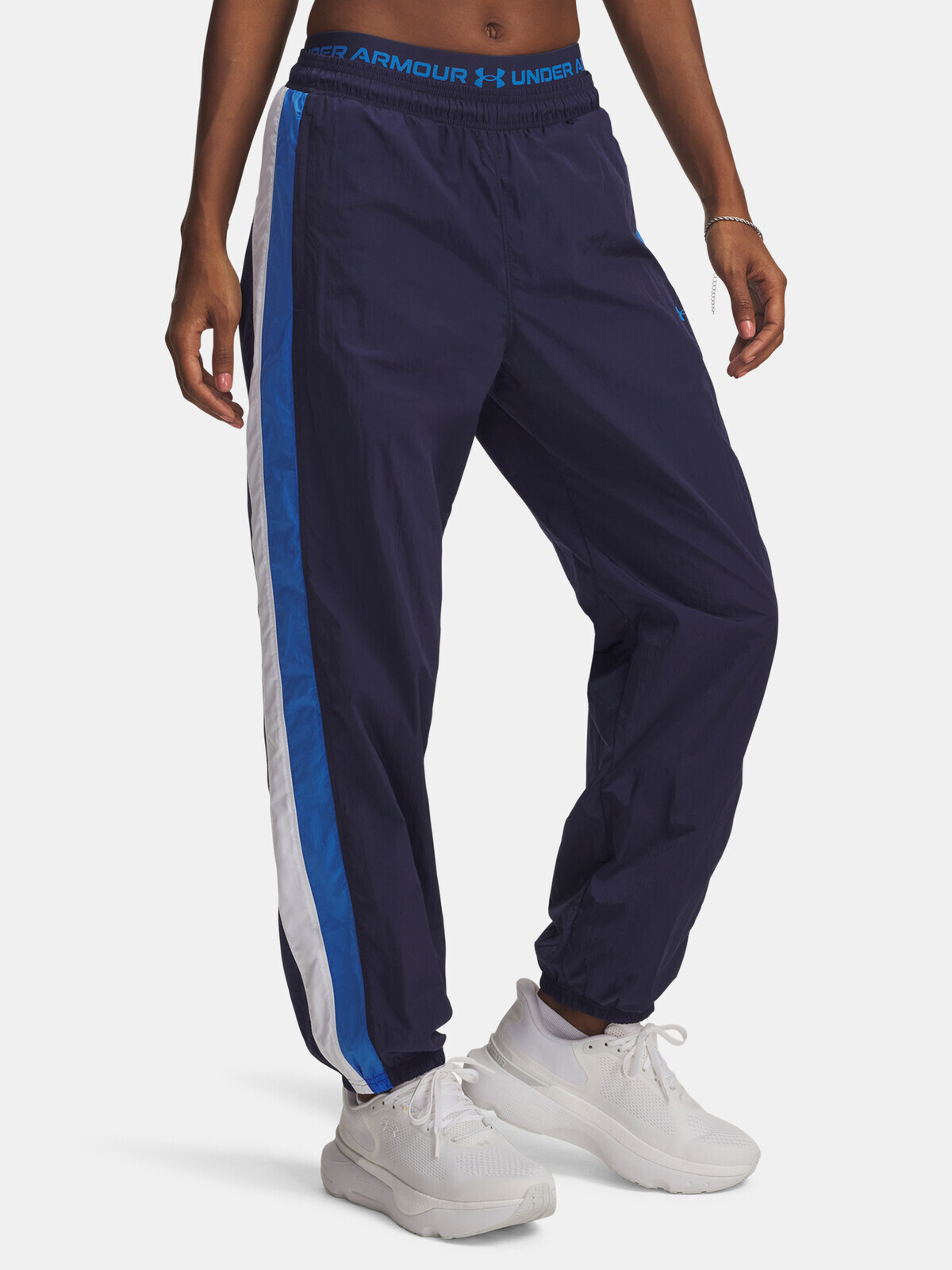 Dámské sportovní kalhoty Under Armour UA Icon Crinkle Pant-BLU - Dámské