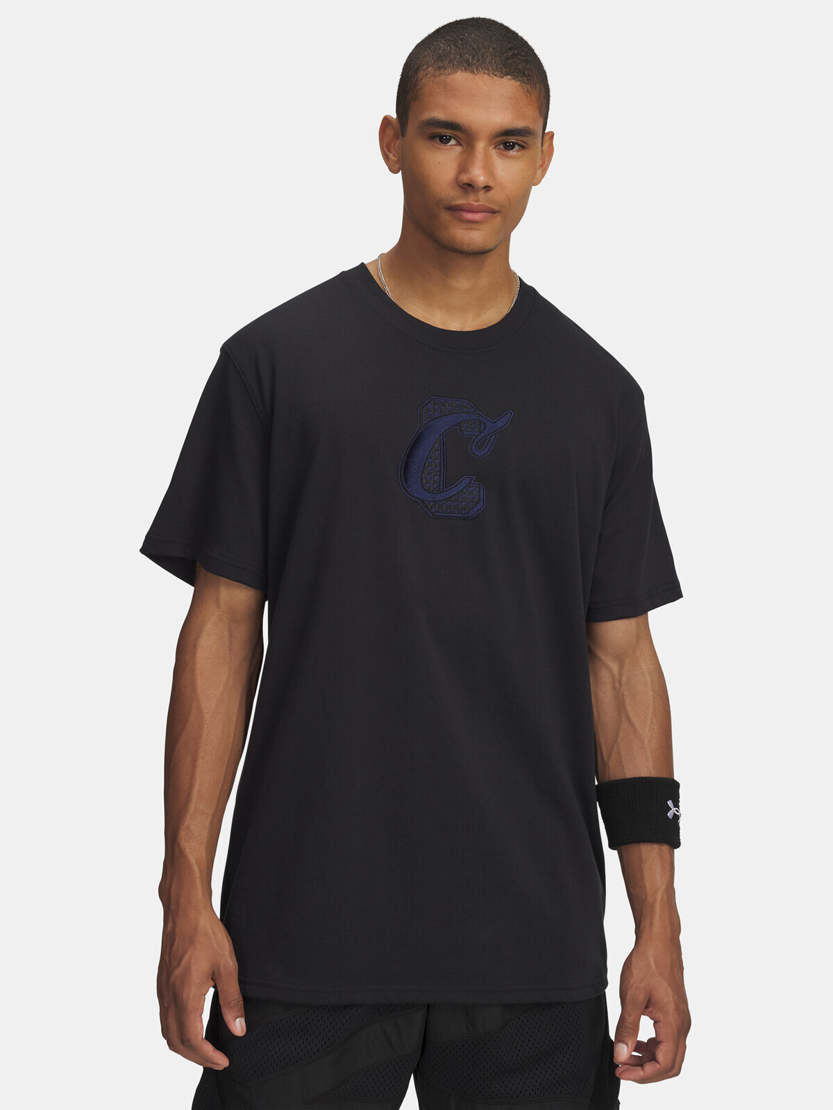 Pánské tričko Under Armour Curry Verbiage Tee 1-BLK - Pánské