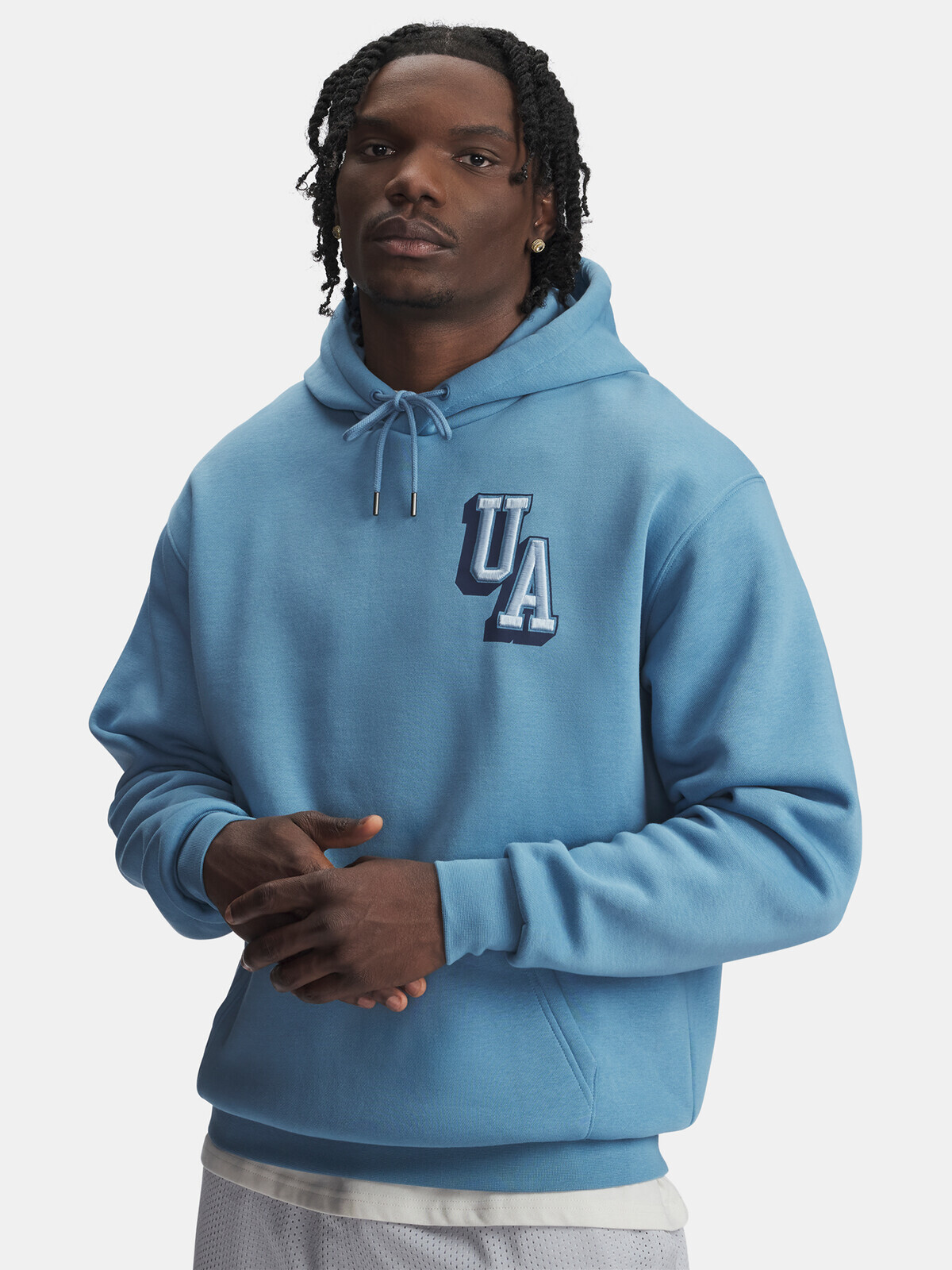 Pánská mikina Under Armour UA Icon Flc Graphic Top-BLU - Pánské