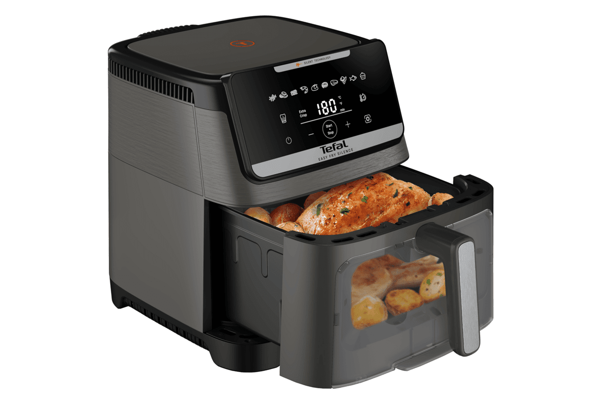 Horkovzdušná fritéza Tefal Easy Fry Silence EY846HE0 Tmavě šedá