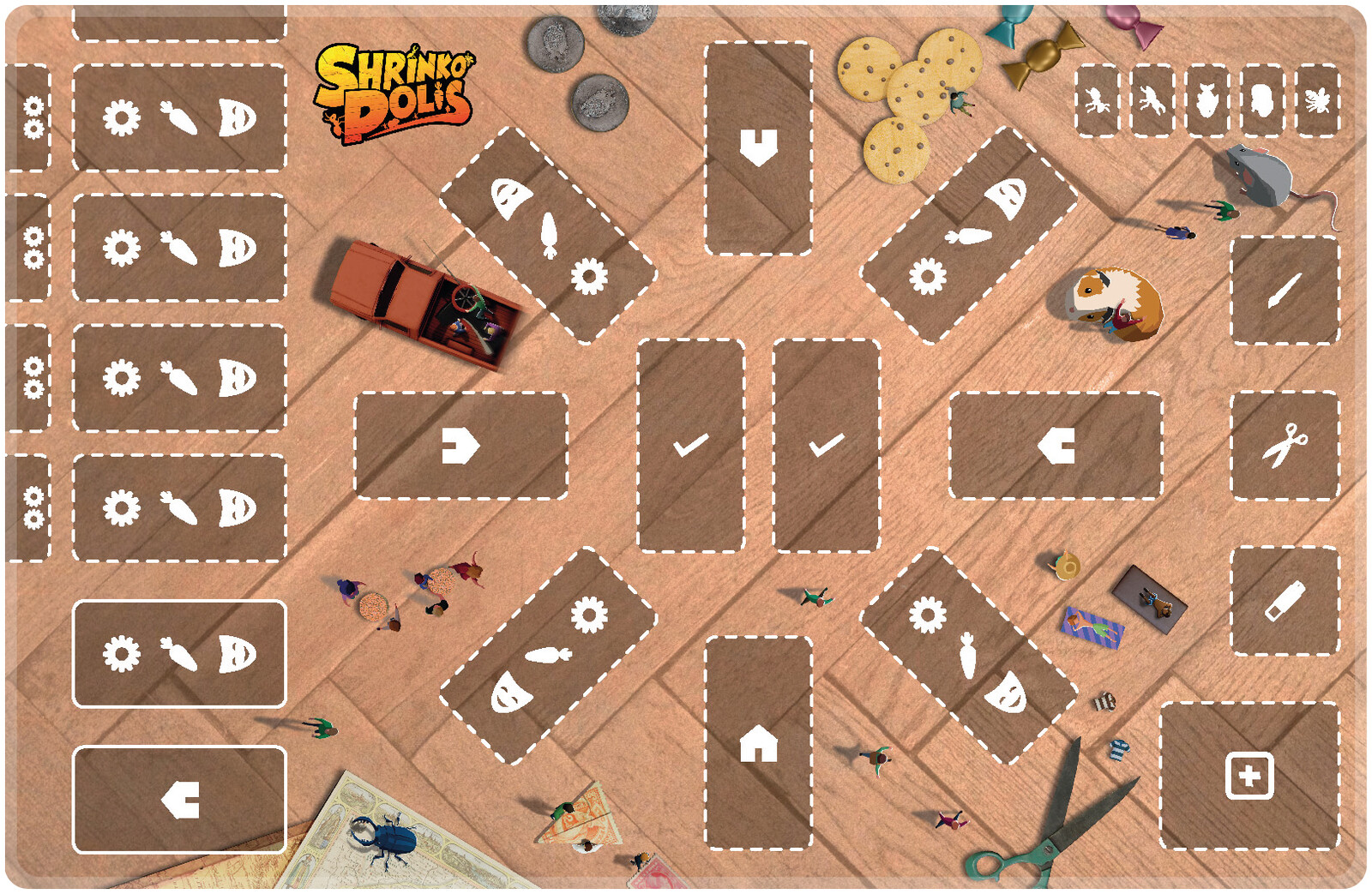 TLAMA games Shrinkopolis - herní podložka