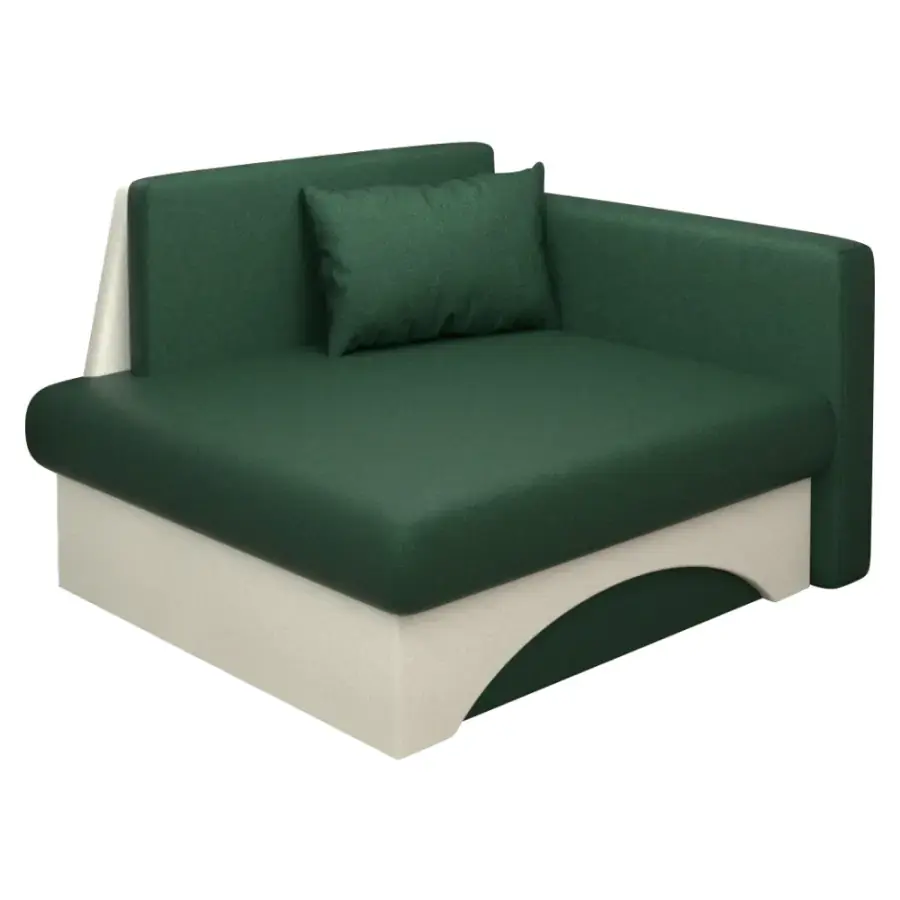 Tempo Kondela Rozkládací křeslo KUBOŠ NEW UNI - zelená/béžová