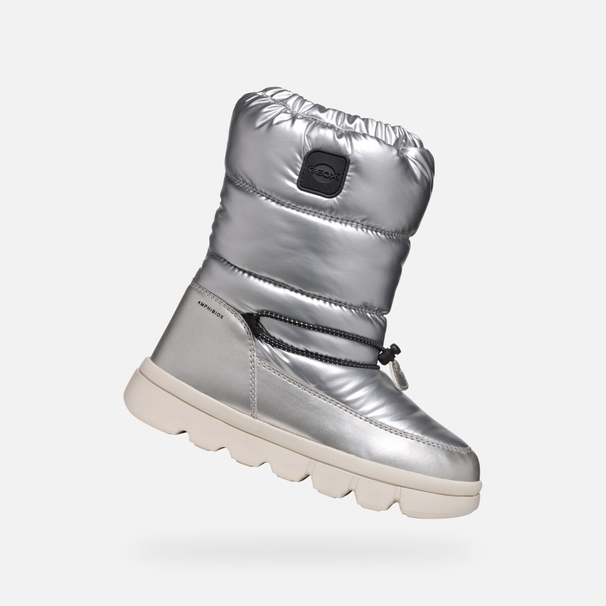 Dívčí zimní obuv geox willabooa stříbrná 38