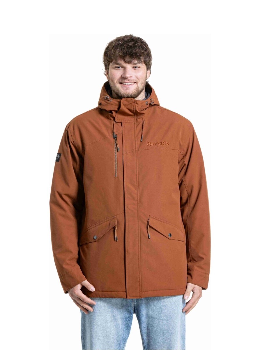 Pánská zimní bunda meatfly nils hnědá s