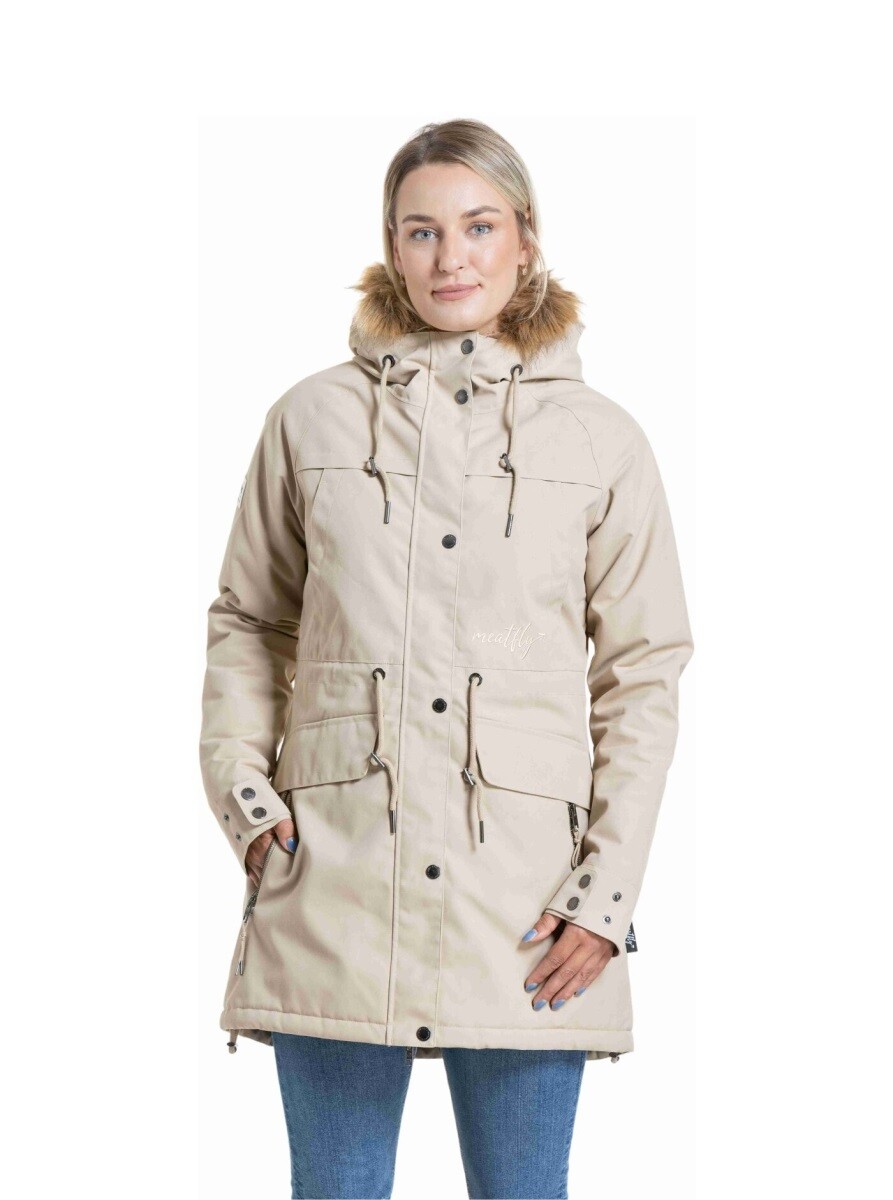 Dámská parka meatfly aubrey béžová s