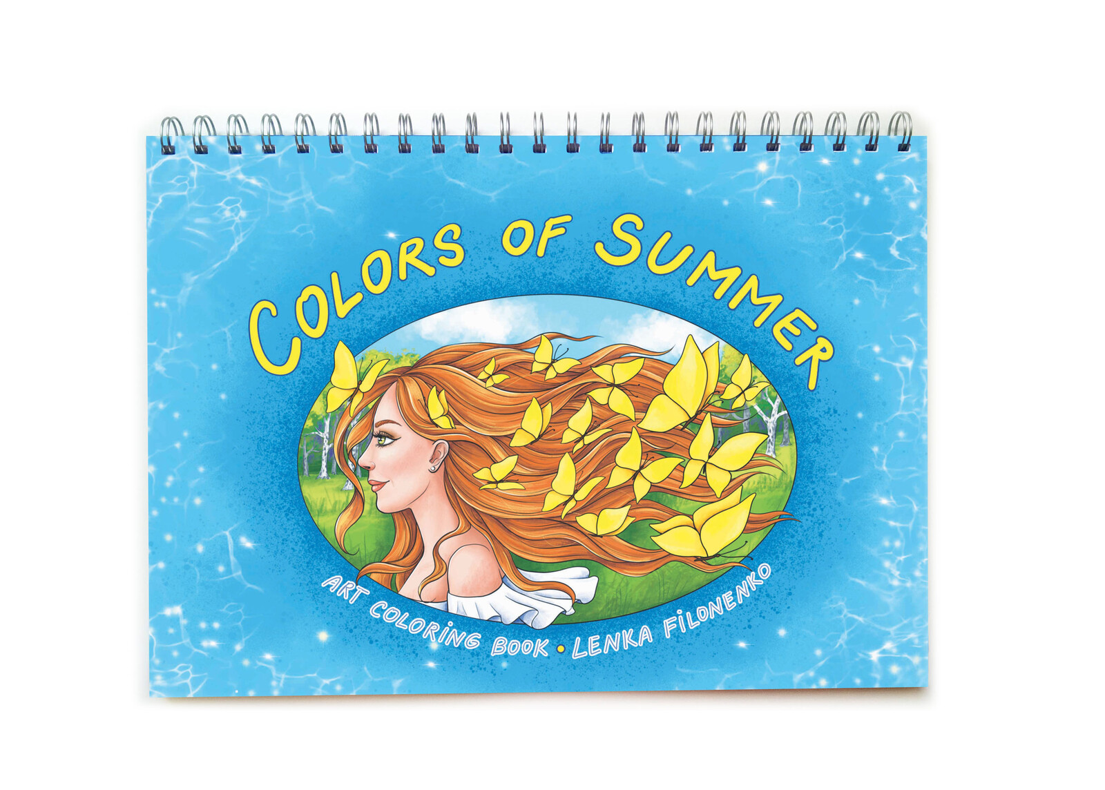 Pastelkové léto 2/Colors of summer, antistresové omalovánky s podpisem autorky, Lenka Filonenko