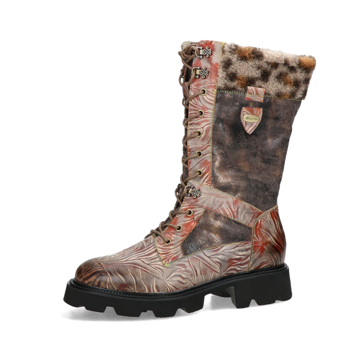 Laura Vita dámské stylové kozačky - hnědé - 37