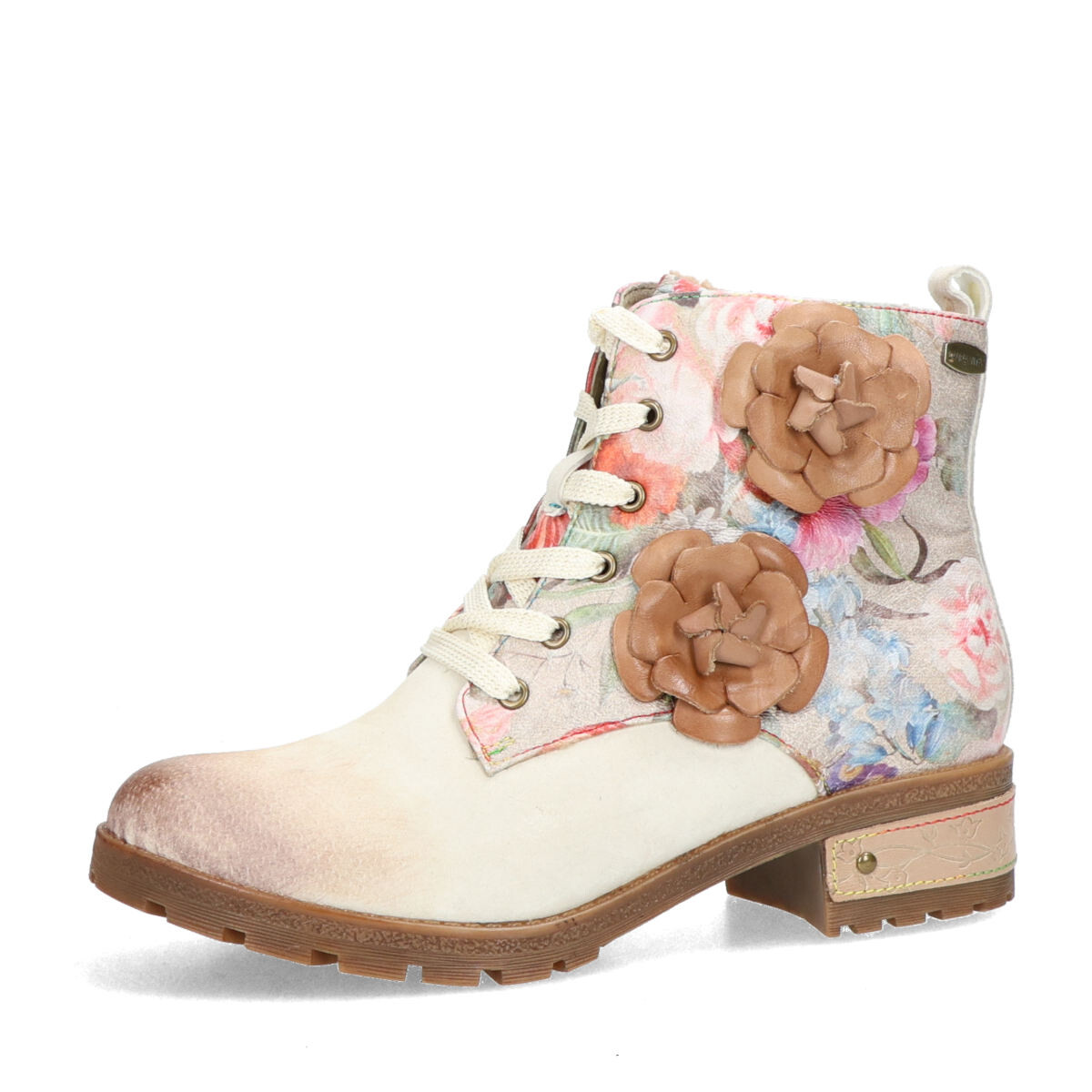 Laura Vita dámské stylové kotníkové kozačky - béžové - 36